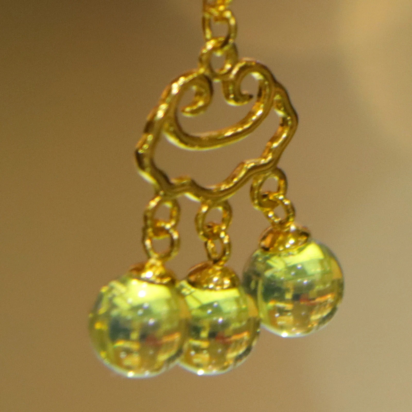 Pure Silver Inlaid Natural Mexican Blue Amber Ruyi Pendant with 5mm Bead and Sterling Silver Necklace