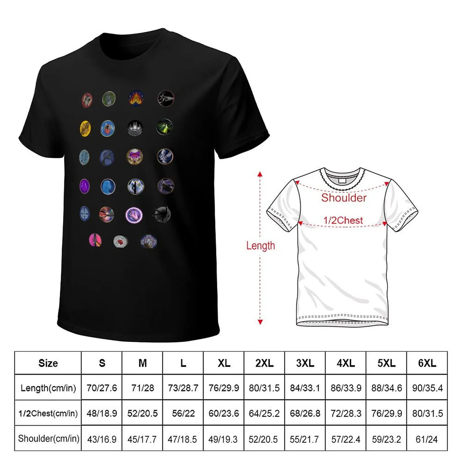 Kotlc Ability Pins (All) T-Shirt graphics cute clothes anime graphic t shirts mens graphic t-shirts pack