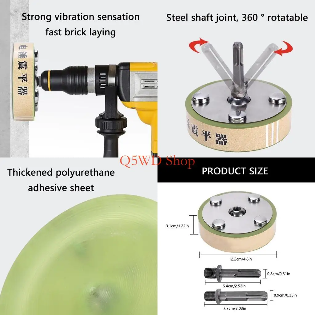 

Q5WD Innovative Floor Alignment Tile Leveling Tool Compatibles with Electric Hammer