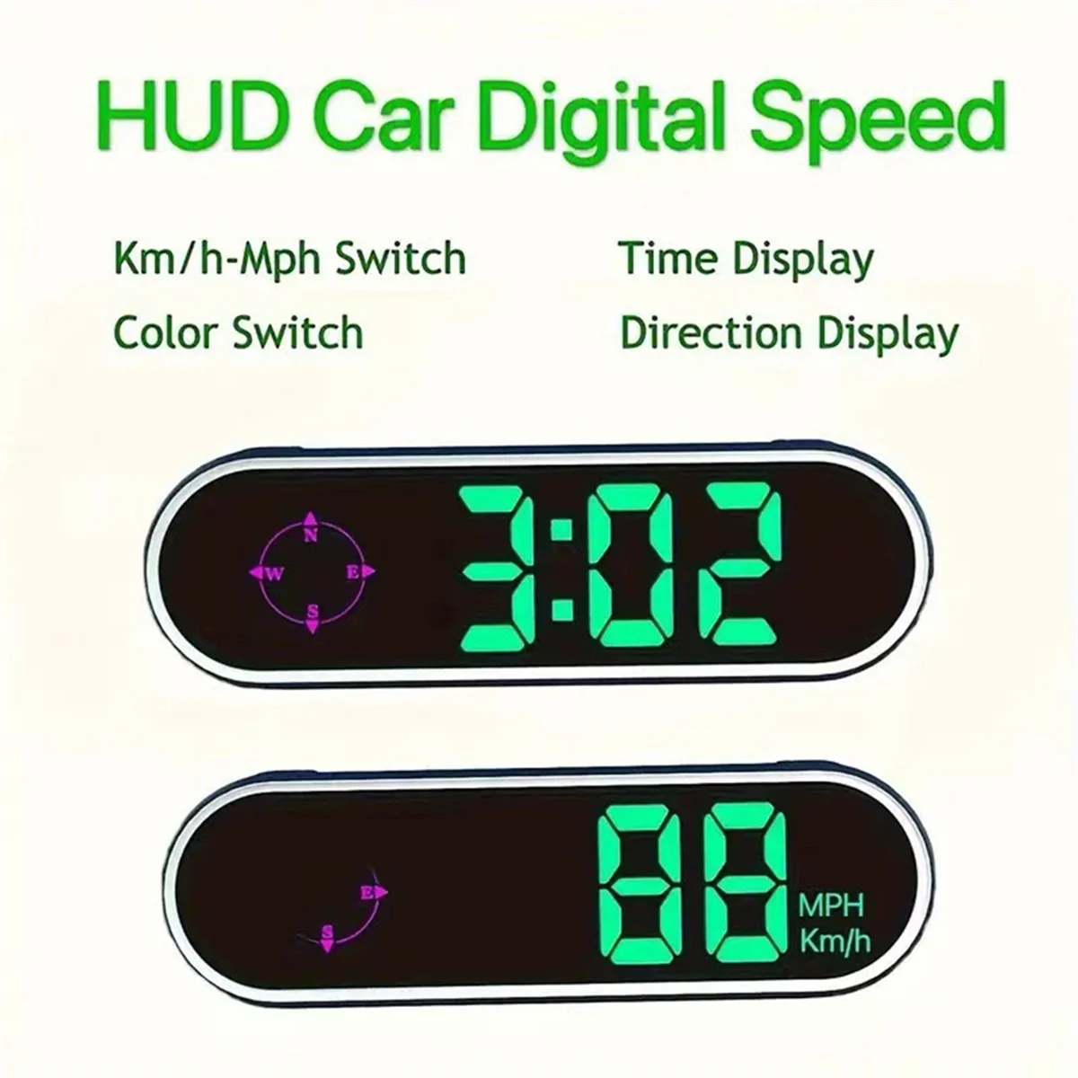 

A14M V11 GPS HUD Auto Speedometer Display Car Smart Digital Alarm Reminder KM MP Meter Electronics Accessories for All Car