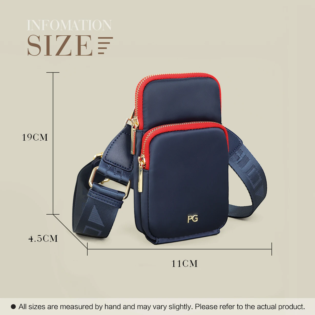 PG Bestseller Damen Pendler-Mode Vielseitige Multifunktionale Ein-Schulter-Handytasche Ausverkauf – Detail 22