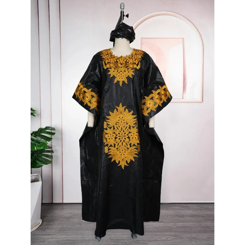 Plus Size African Clothes for Women Dashiki Ankara Embroidery Kaftan Boubou Robe Bazin Design Wedding Party Dresses 2026