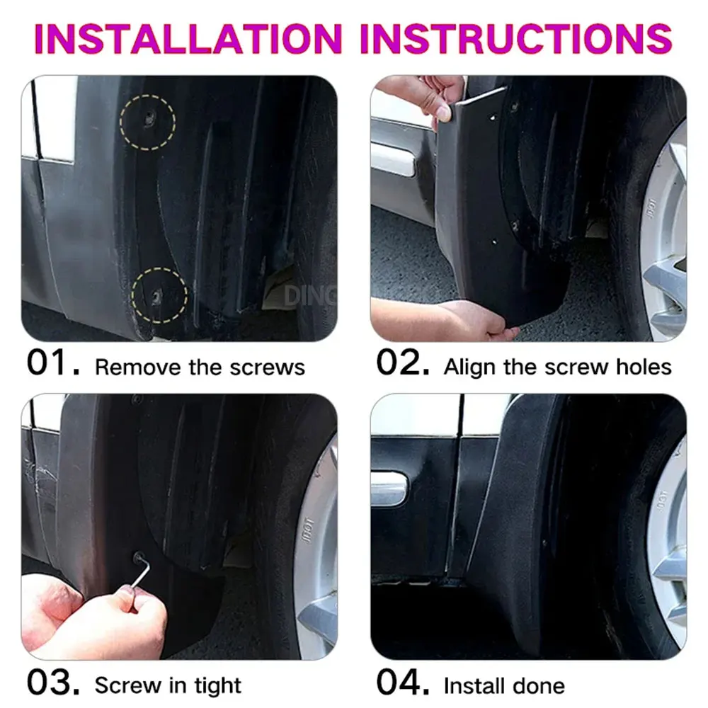 Mudflaps Mudguards Fit for Honda Breeze 2019-2023 Mudguards Tire Fenders Mud Flaps Wheel Guards Accessories 4x Tyre