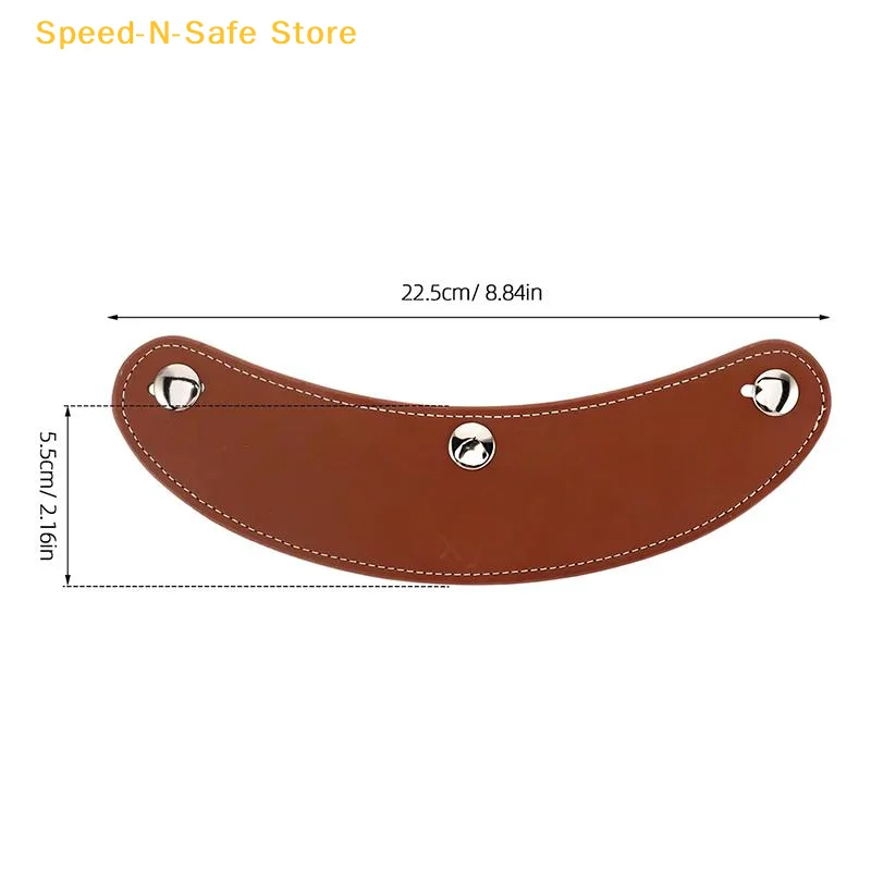 Retro 3 Pin Leather Motorcycle Helmet Brim Removable Sun Protection Visor for Long Distance Riding - view 6
