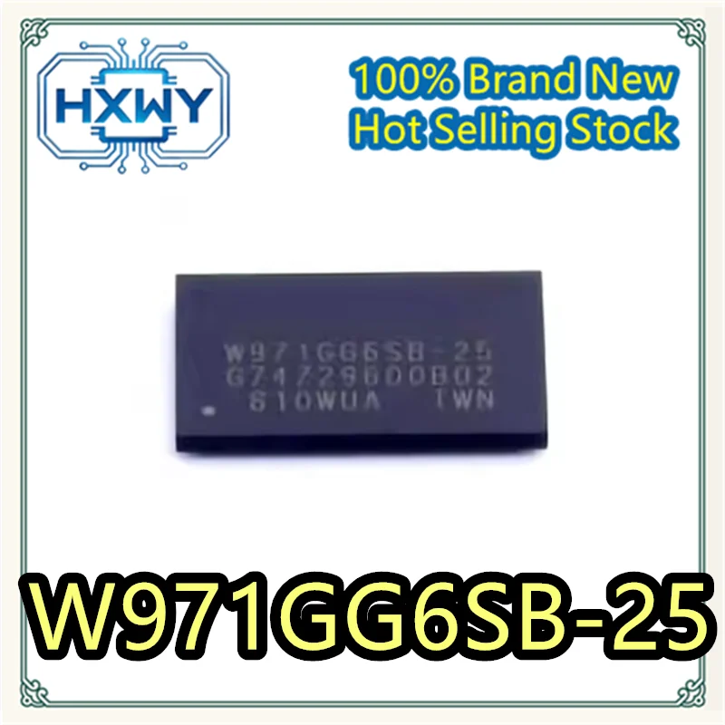 (3/10 pcs) W971GG6SB-25   BGA84 package   100% brand new   Integrated circuit   Low stock   Genuine product   Fast dispatch