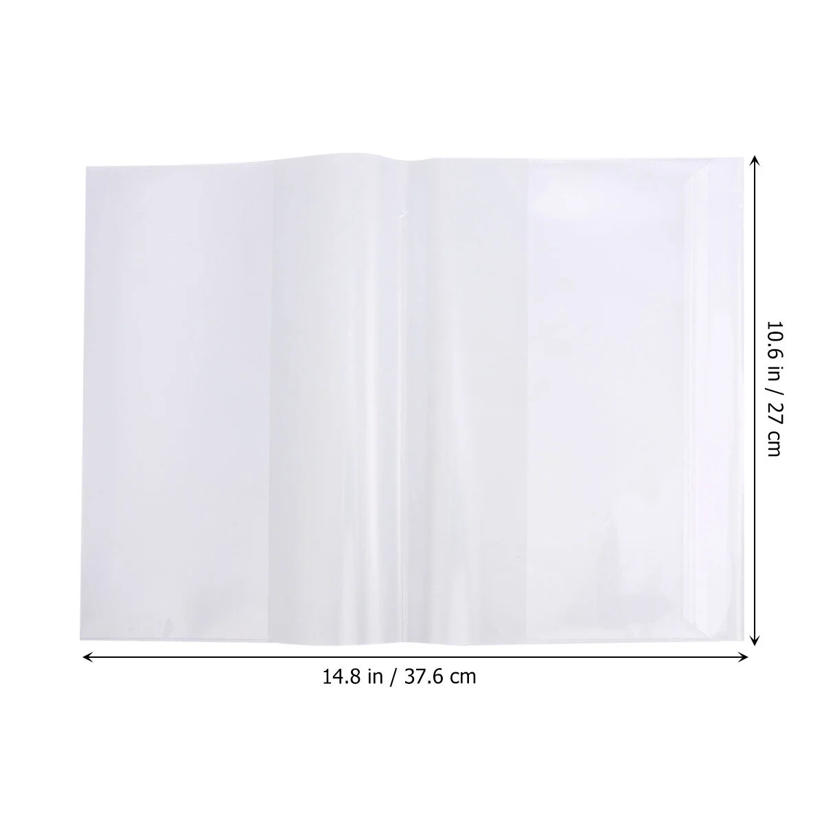 Imagem -02 - Clear Book Covers 14 Pcs Protector de Papel Transparente para Casa Waterproof Magazine Covers Textbook Note Book Cover 8x10. 6