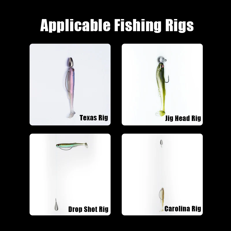 FISHANT Fat Real Fish T-Tail Soft Bait 2.0/2.5/2.8 Inch Floating Lure for Wild Fishing Competitive Fishing Mandarin Fish Bass view 4