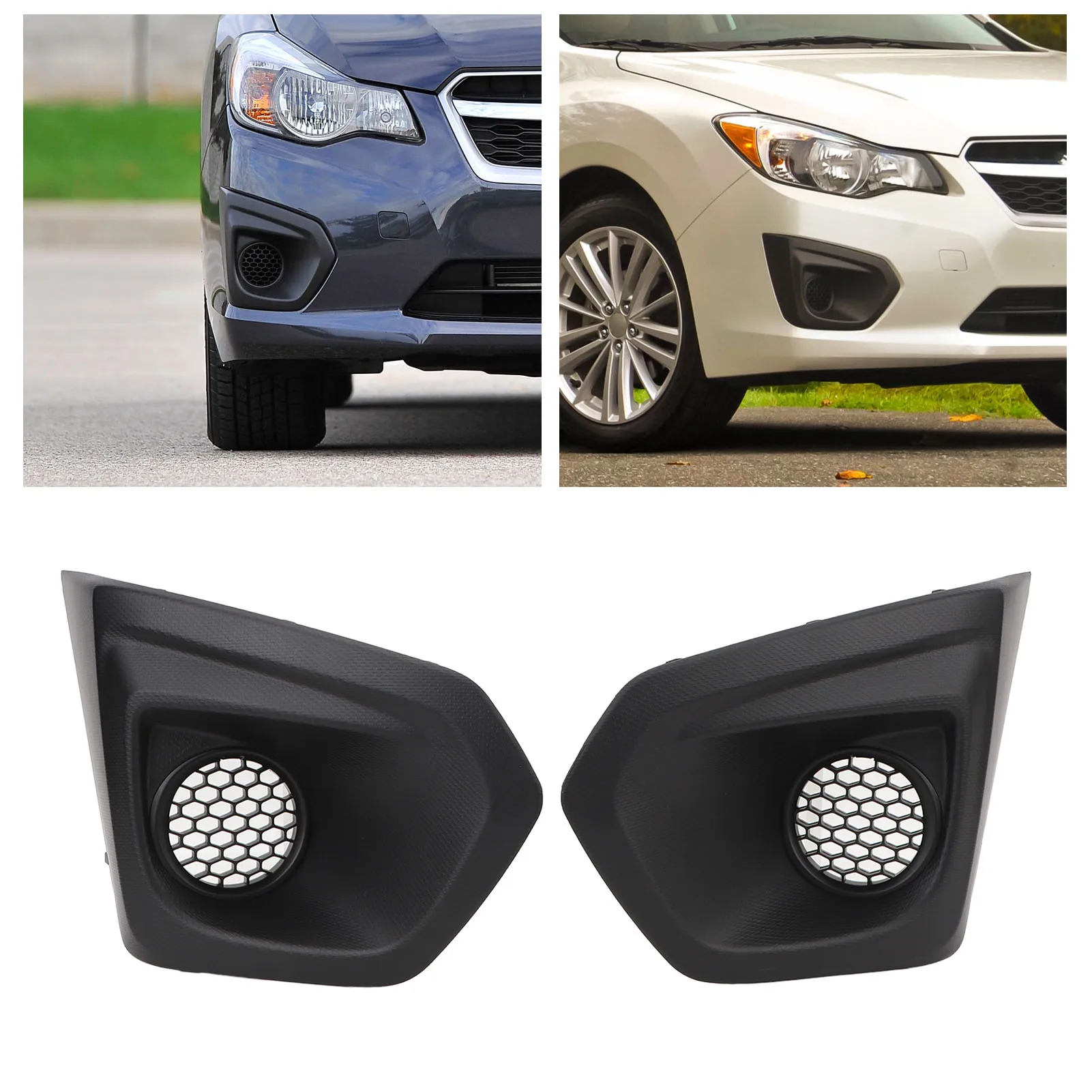 

Fog Light Bezel Black Grille Trim ABS Replacement With Fixed Clips For Subaru Impreza 2012-2014 OE 57731FG210 57731FG200