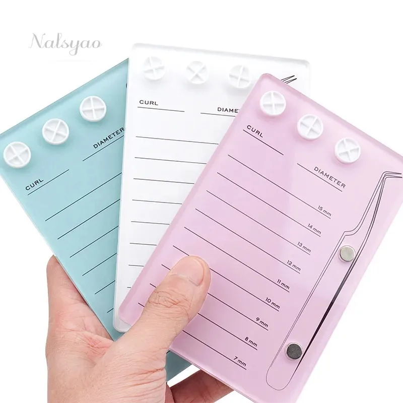 Acrylic Eyelash Holder Magnetic Suction Scale Plate False Lashes Tray Display Board Eyelash Extension Supplies Makeup Tool