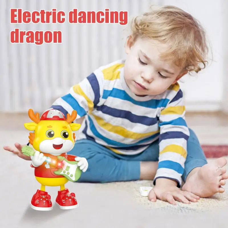 Electric Toy For Kids Dragon Electric Dancing And Music Toy Portable Dragon Educational Toy For Girls Boys Kids Toddler Birthday