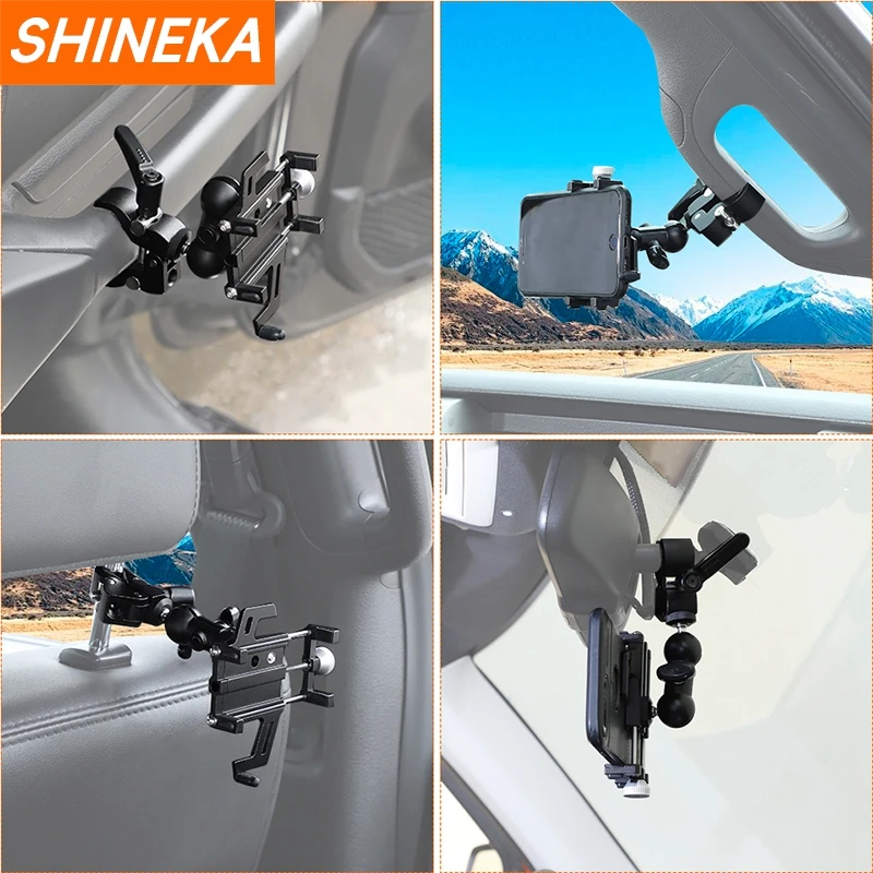 SHINEKA Car Universal Phone Holder GPS Phone Mobile Phone Holder Support Stand Fit For Car/Truck/SUV Interior Accessories