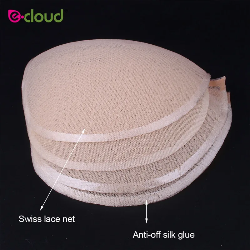 1-5PCS/bag Korean Double side Mono Hairnet For Making Wig Lace Wig Toupee U Part Skin Color Lace Hairnet Material For Wig Caps