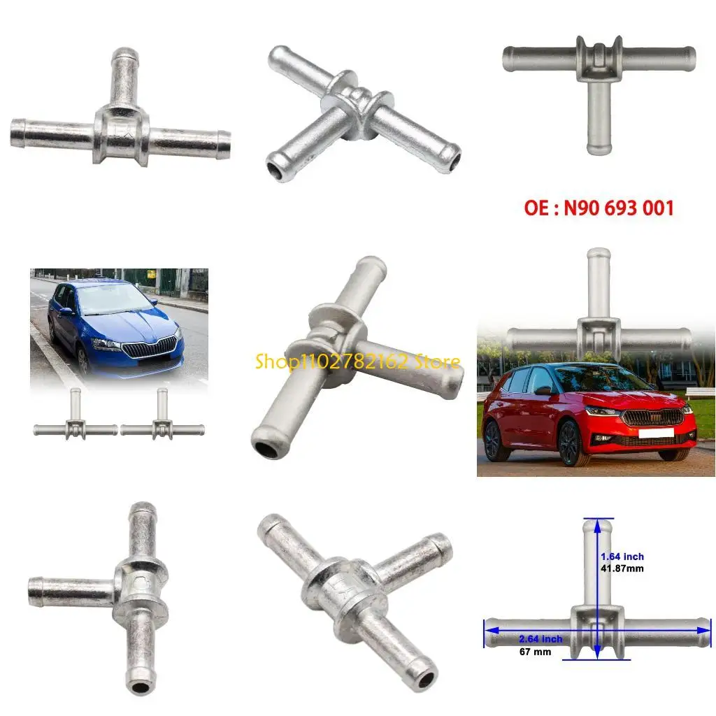 

547B Multipurpose Precise Machined Coolant T Connector Coupling Fit For Vehicle Cooling Circuit Applications N90693001