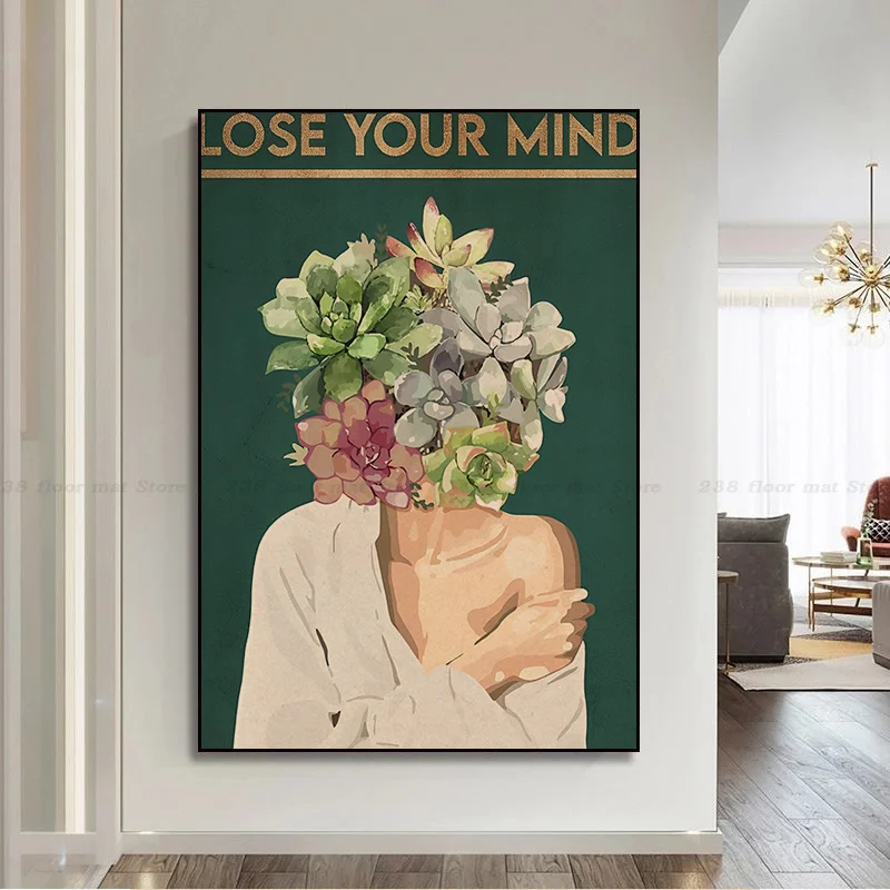 Salud Mental Be Kind Lost Your Mind Classic Vintage Posters Kraft Paper Sticker Home Bar Cafe Kawaii Room Decor