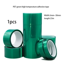 Cinta de película PET verde de 3mm ~ 30mm, PCB resistente al calor de alta temperatura, soldadura SMT, Escudo de revestimiento, tiras de protección de aislamiento