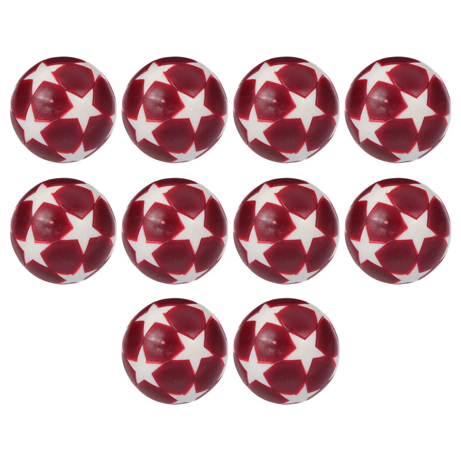 

10pcs Plastic Foosball Table Pattern Mini Football Replacement Table Soccer Accessory Lightweight Durable Fun