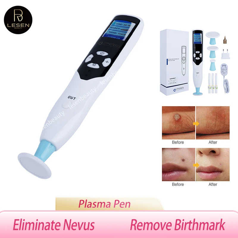 

New 2 in 1 Ozone PAA Fibroblast Plasma Pen For Eyelid And Face Lifting Wrinkle Spot Mole Freckle Removal Skin Care LESEN beauty