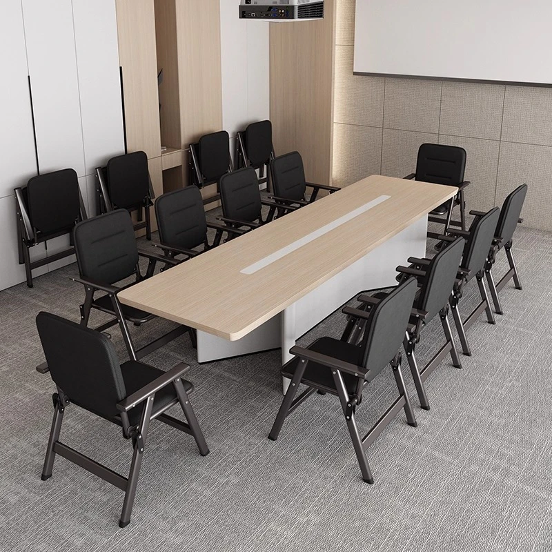 Tragbarer Büro-Klappstuhl, bequemer Sitz, Computerstuhl, Rückenlehne, Konferenzraum, Training, Quiz, Büromöbel