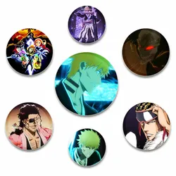 32/44/58MM Bleach Thousand-Year Blood War Anime Creative Badge Tinplate Soft Button Pins Brooches for Backpack Accessories Gifts