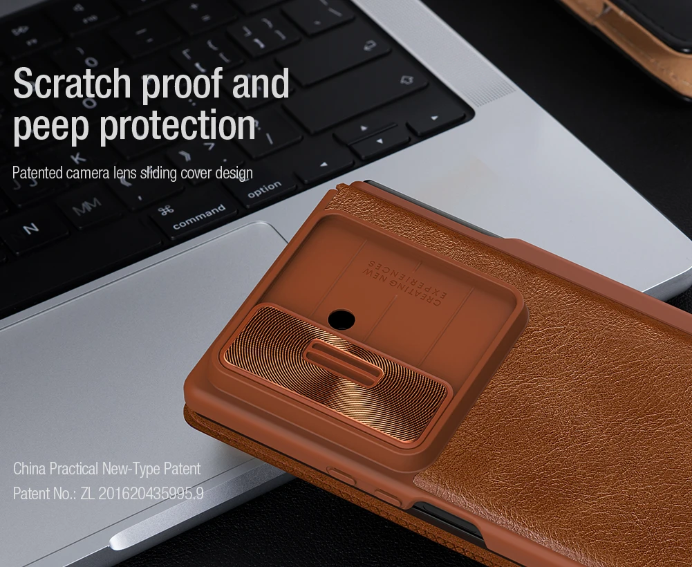 

For Samsung Galaxy Z Fold 7 5G Nillkin Case Qin High Quality Flip Leather Case With Customs S-Pen Camera Slide Cover Protection
