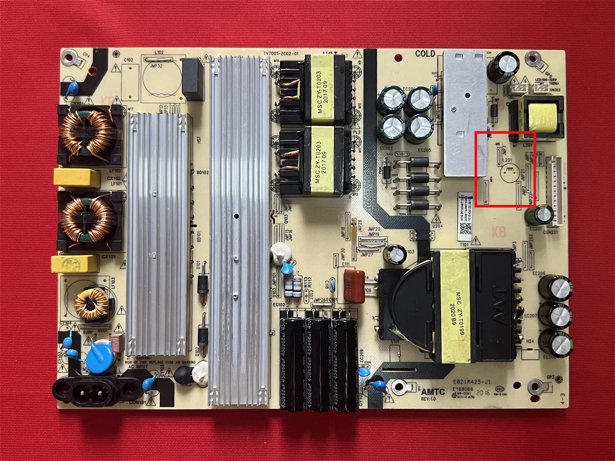 Originele TV7001-ZC02-01 E021M425-J1 E021m425j1 E021m425 Voeding Board Voor E4faa75r Wr75ut4210 100044717