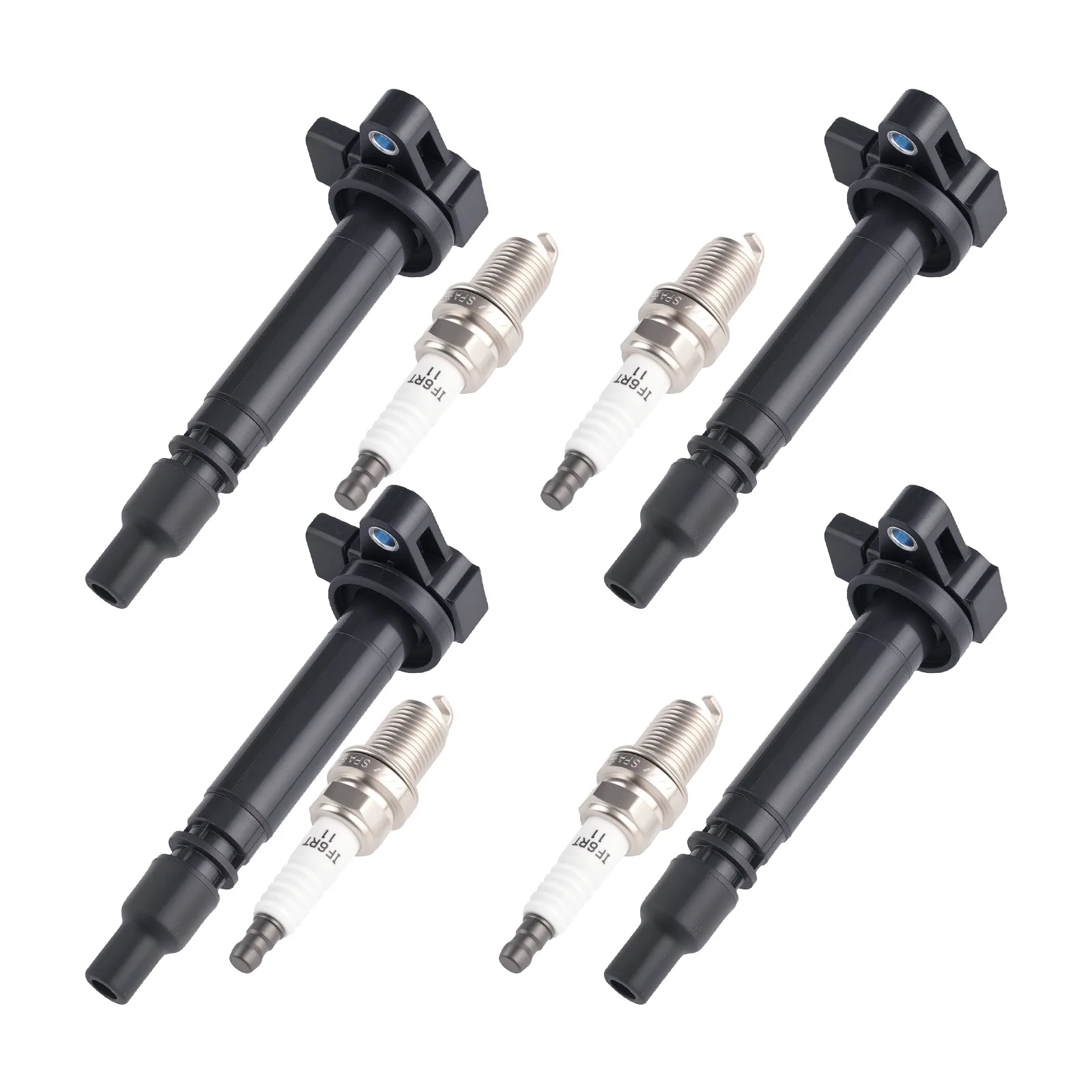 

4pcs Ignition Coil & Spark Plugs for 2000 Toyota Tacoma 2.4L 2.7L L4 UF323 UF-323