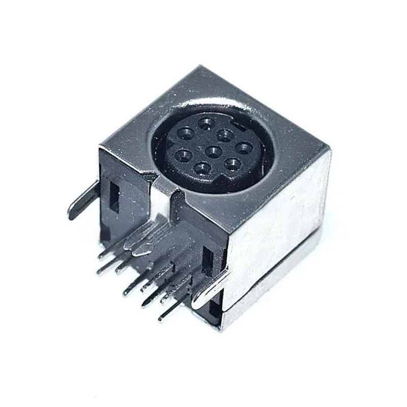 10 قطع منفذ PS2 منفذ PS-2، واجهة PS-2 منفذ الماوس لوحة المفاتيح منفذ الماوس 4 دبوس 6 دبوس 8 دبوس، 6 دبابيس أسود