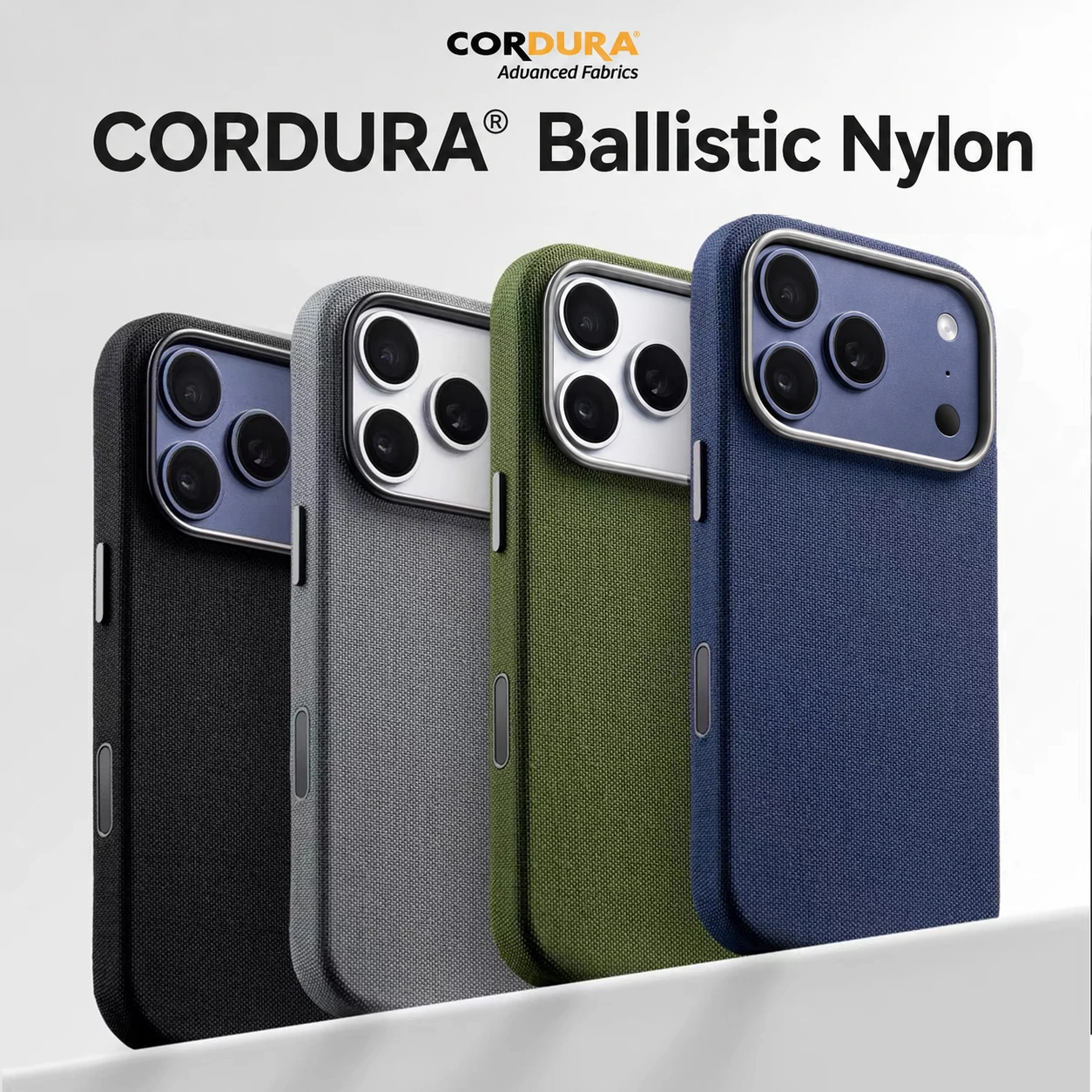 

CORDURA Nylon Canvas Case For iPhone 17 Pro Max Air With MagSafe Woven Cover Luxury Shockproof Magnetic Cases For iPhone 17Pro
