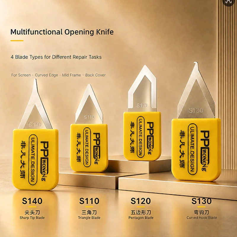 PPD MS1-140 Multifunctional Disassembly Blade Screen/Curved Screen Edge/Middle Frame/Back Cover/Sewing/Hook Glue Repair Tools