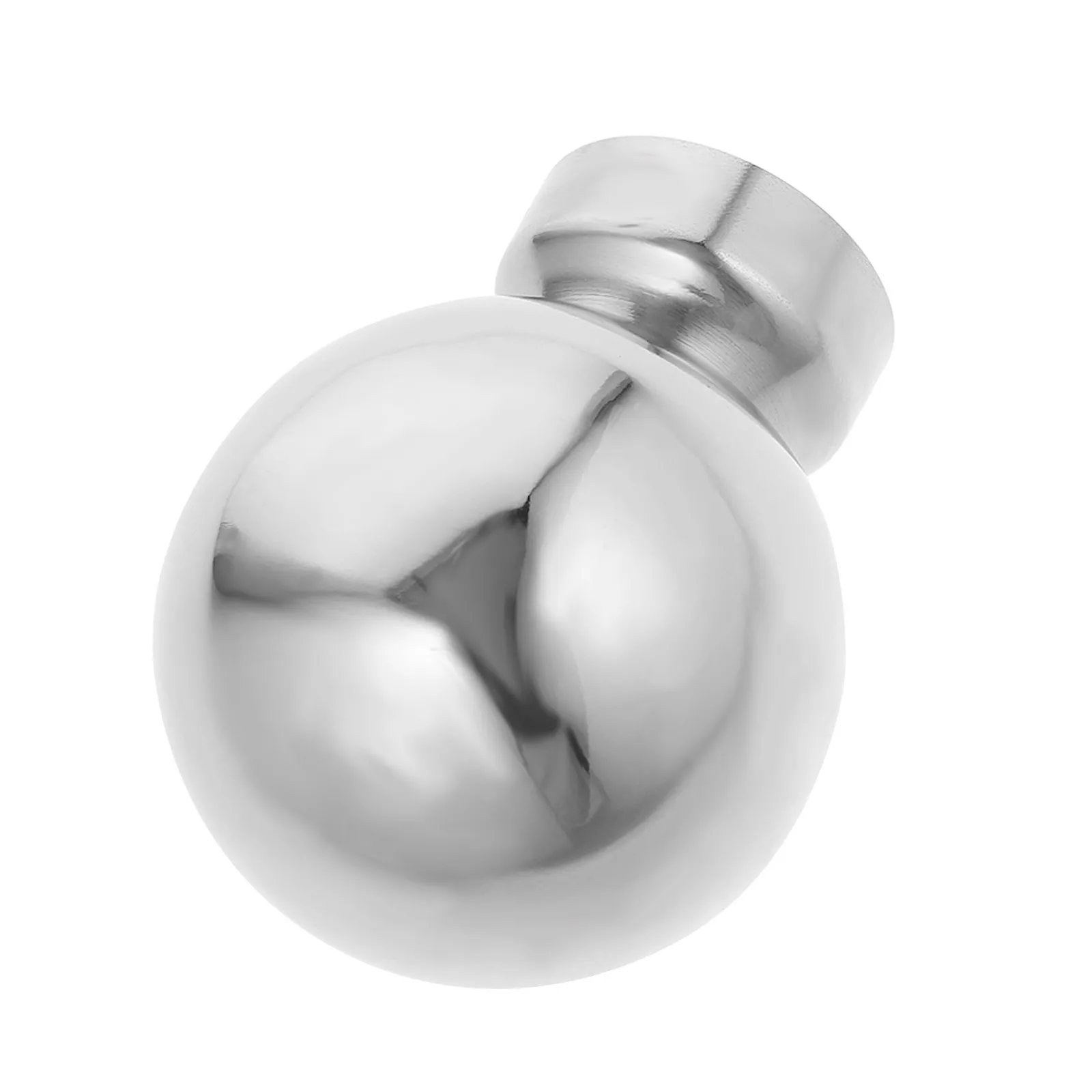 Stainless Steel Hollow Round Ball Finial Post Cap for Outdoor Fence, Railing, Garden & Lawn Decor