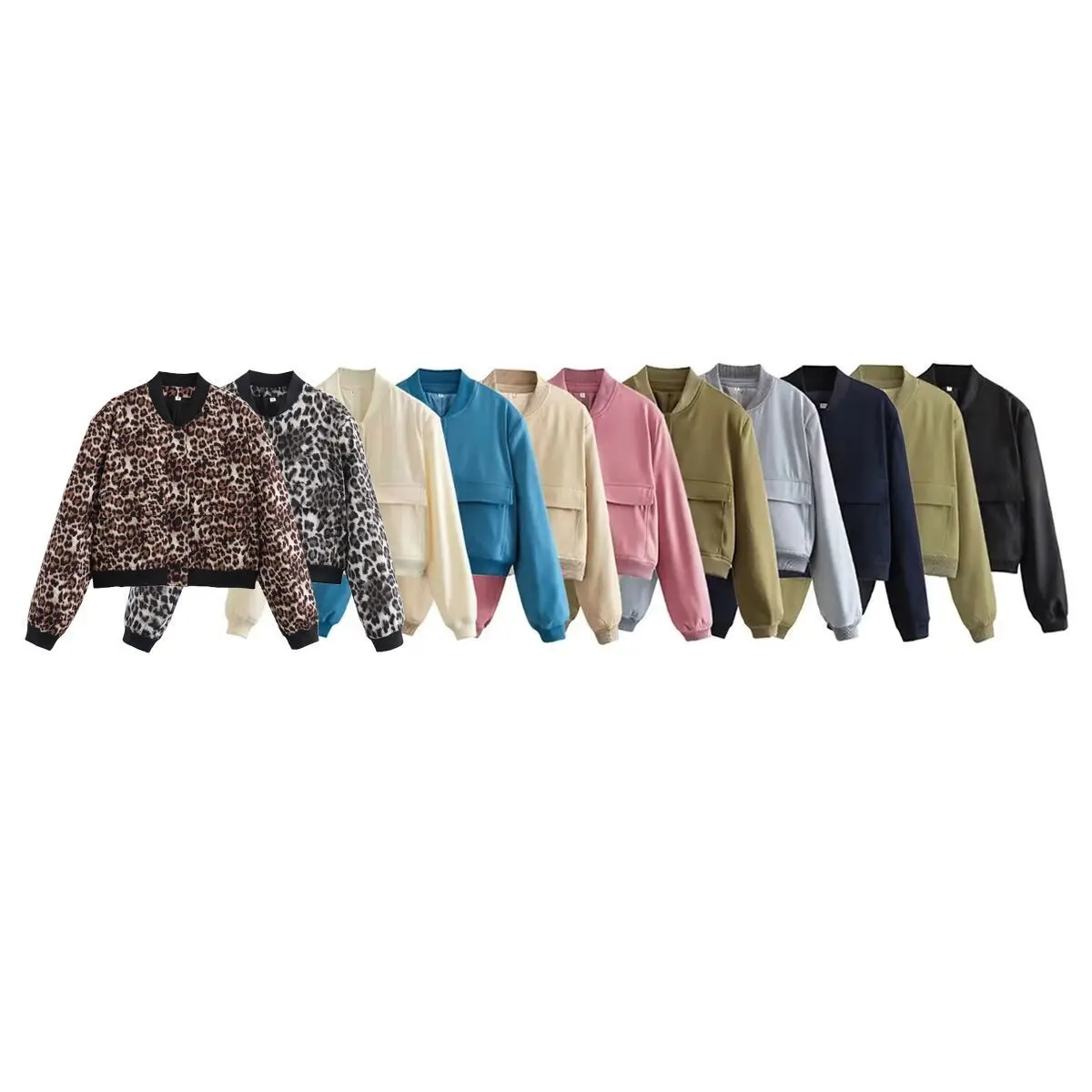 

Весенняя новая свободная куртка в европейском и американском стиле с воротником-стойкой и большим карманом, модная женская верхняя одежда