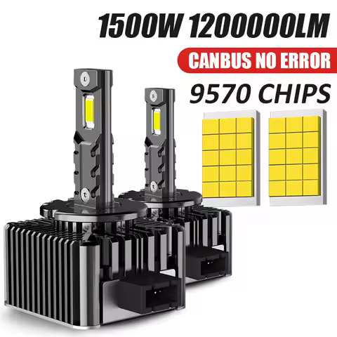 D1S D3S D8S LED Headlight D1R D3R D8R LED Headlamp 1200000LM 1500W Powerful 1:1 Mini Car Lamp Plug&amp;Play With Fan 4500K 6000K