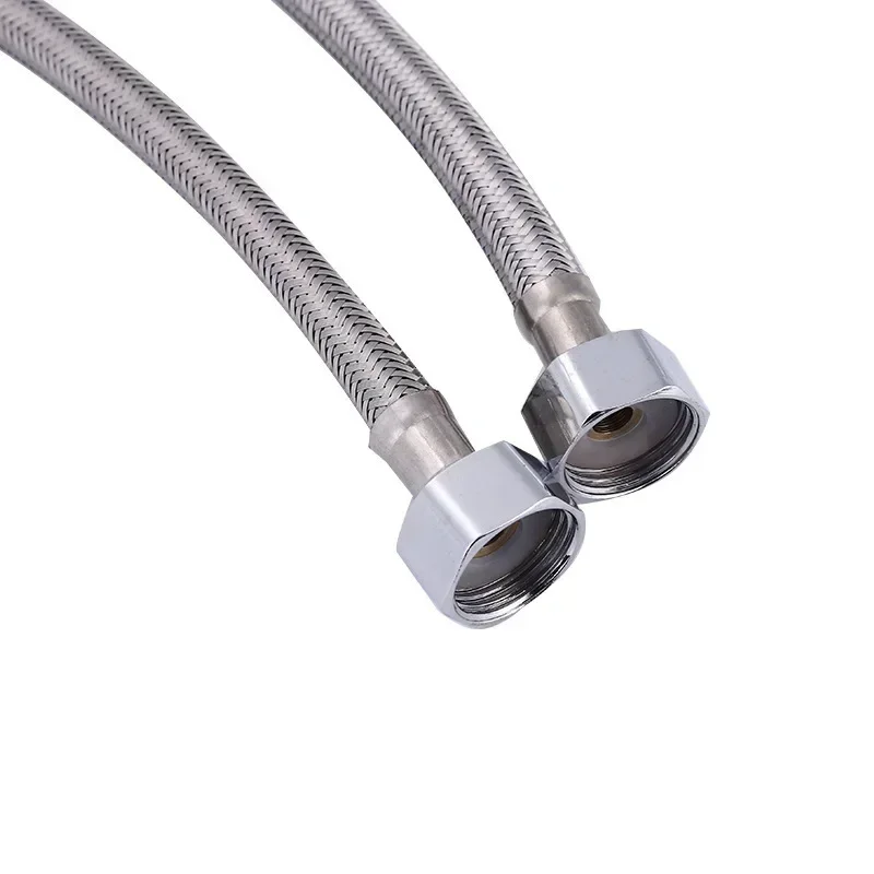 1Pc 60/80/100CM Stainless Steel Flexible Shower Hose Extended Nozzle Extension Plumbing Pipe Pulling Tube Bathroom Accessories