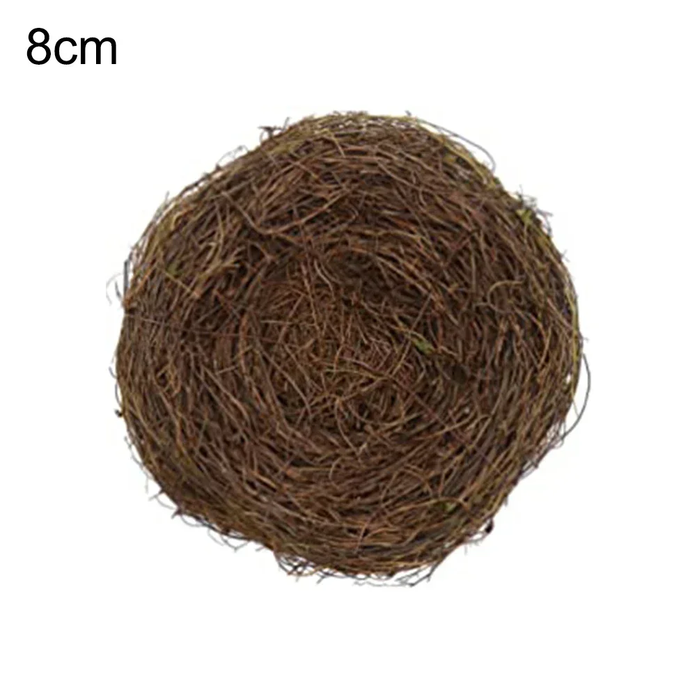 Easter Decoration Artificial Birds Nest Handmade Craft Simulation  Rattan Bird Nest 2022 Happy Supplies For Garden Yard Decor