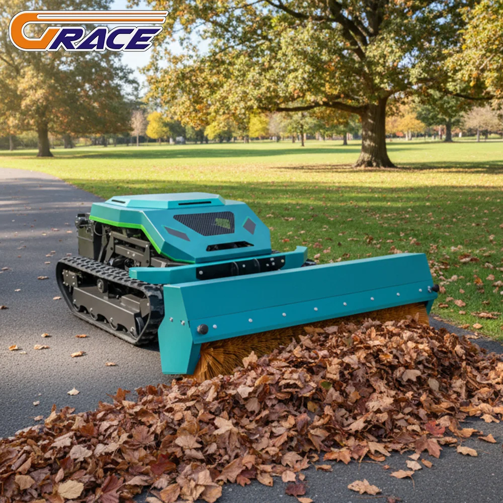 

Customized Remote-controlled Lawn Mower EPA Euro V Engine Grass Shredder Snow Sweeper Bulldozer Multifunctional Garden Machine