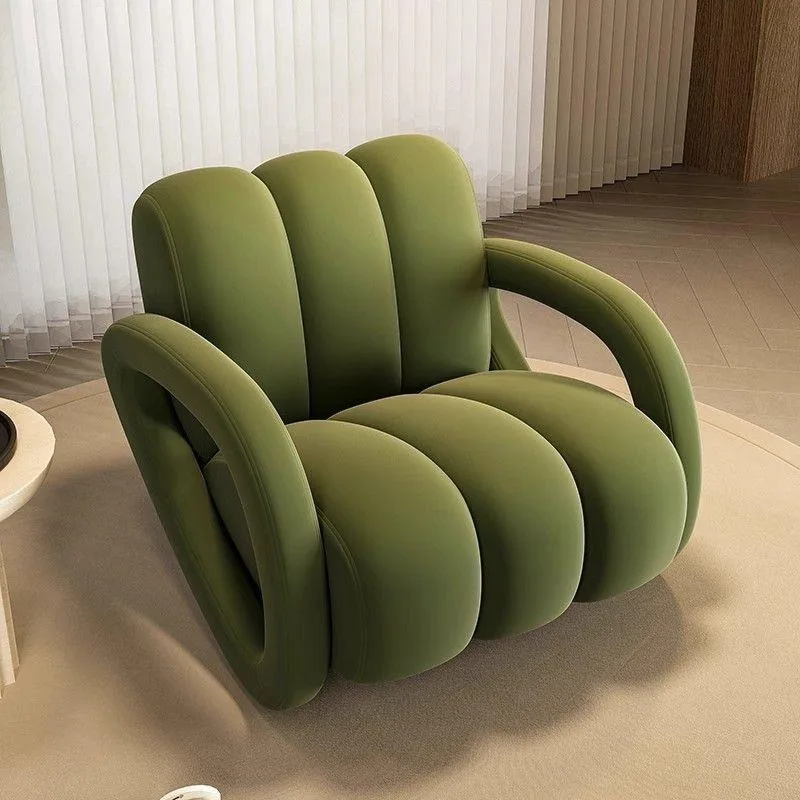 Lines Lazy Sofa Simple Sofa Chair Modern Bedroom Leisure Chair Living Room Balcony