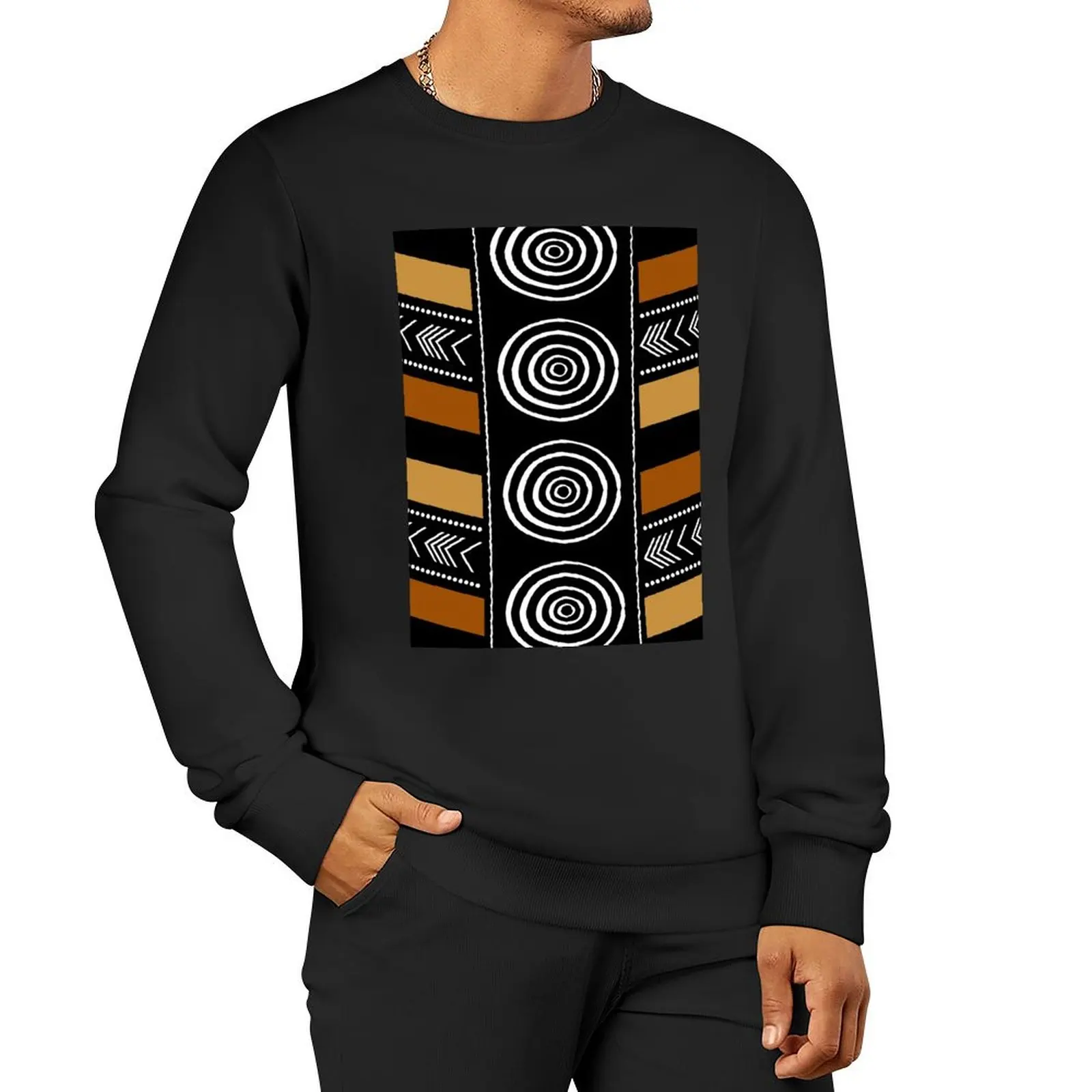 African Mud Cloth Artistry Art Pullover Hoodie tracksuit men graphic t shirts men men's sweatshirts