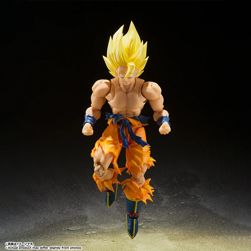 Bandai Original Genuine Figure Dragon Ball Model Kit SHF Son Goku Iegendary Super Saiyan Collection Action Figure Model Toys