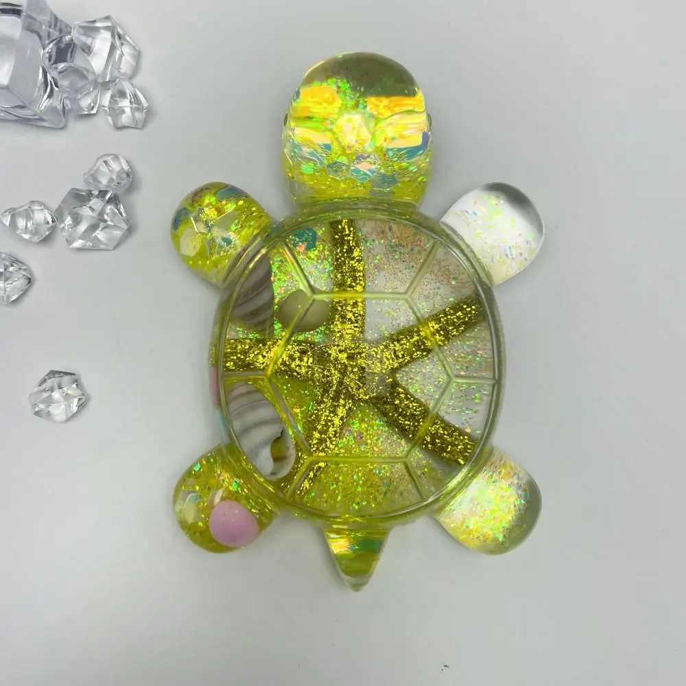 Flash Flowing Sand Candy Color Turtle Dolls Luminous Bead Cute Starfish Turtle Toy Lovely Kawaii Turtle Small Ornament Gifts