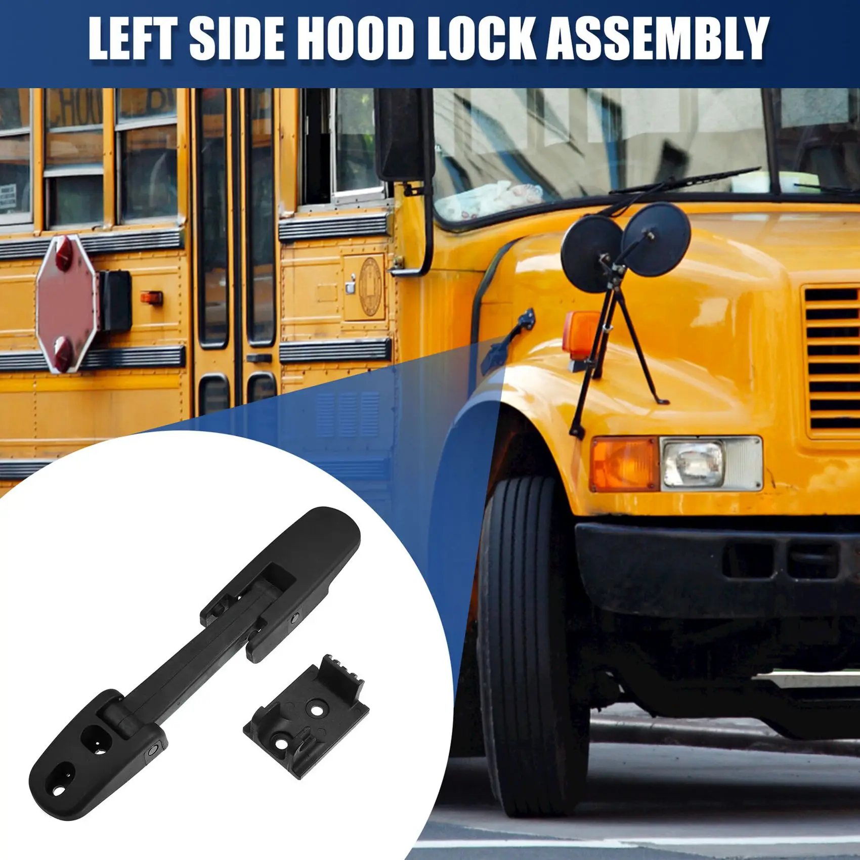 

ABTU-Hood Latch Kit Driver Side Hood Latch Kit Replace Hood Latch Kit 315-5503 For 02-11 Mack CH CHN CXN Granite CV