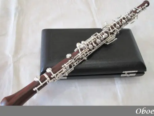 professional rosewood concert semiautomatic oboe C key Silver plated keys