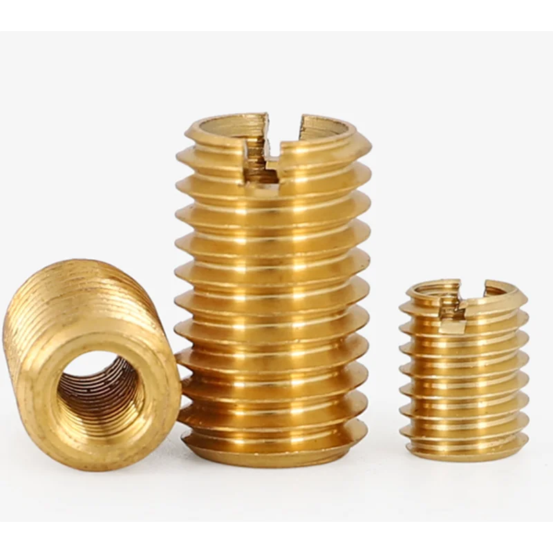 M2/M3/M4/M5/M6/M8-M18 brass copper inside outside thread Adapter screw wire thread insert sleeve Conversion Nut Coupler Convey