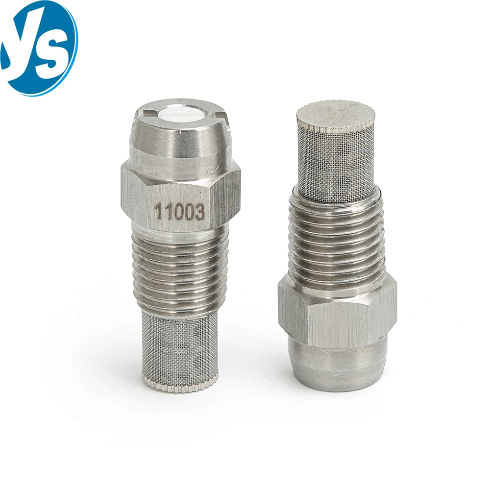 High Pressure Stainless Steel Ceramic Core Fan Nozzle Filter Anti-clogging Cleaning Dust Removal Nozzle