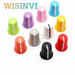 5PCS Color Rubber Half Shaft Knob Diameter 16 mm Height 19mm  Rubber Potentiometer Knob 180 Degree D-Shaped Inner Hole 6mm 