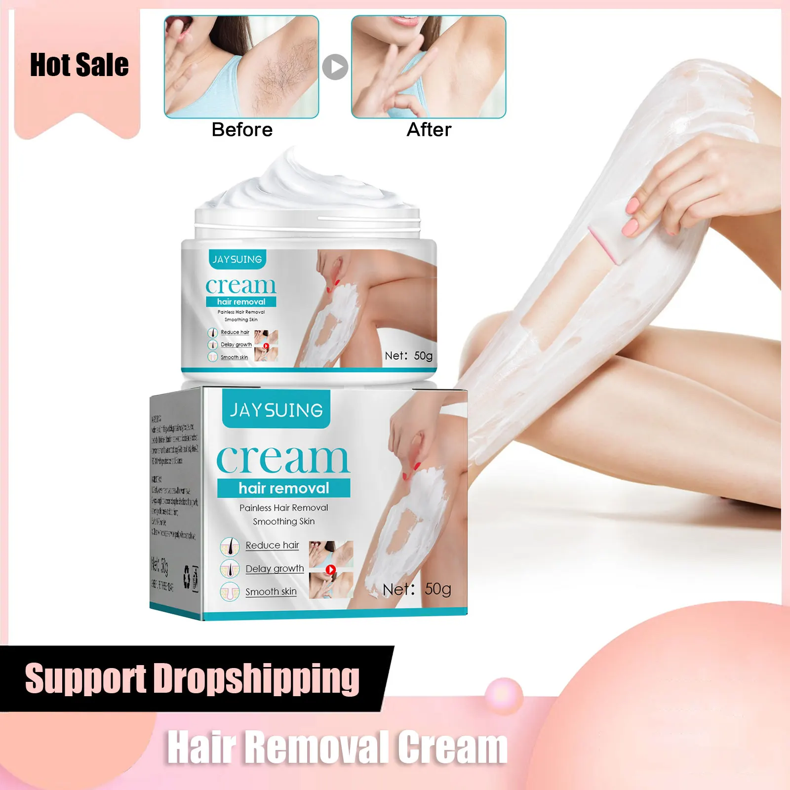 

Hair Removal Cream Fast Painless Permanent Restrain Armpit Legs Arms Depilatory Repair Smooth Skin Body Hair Growth Inhibitor