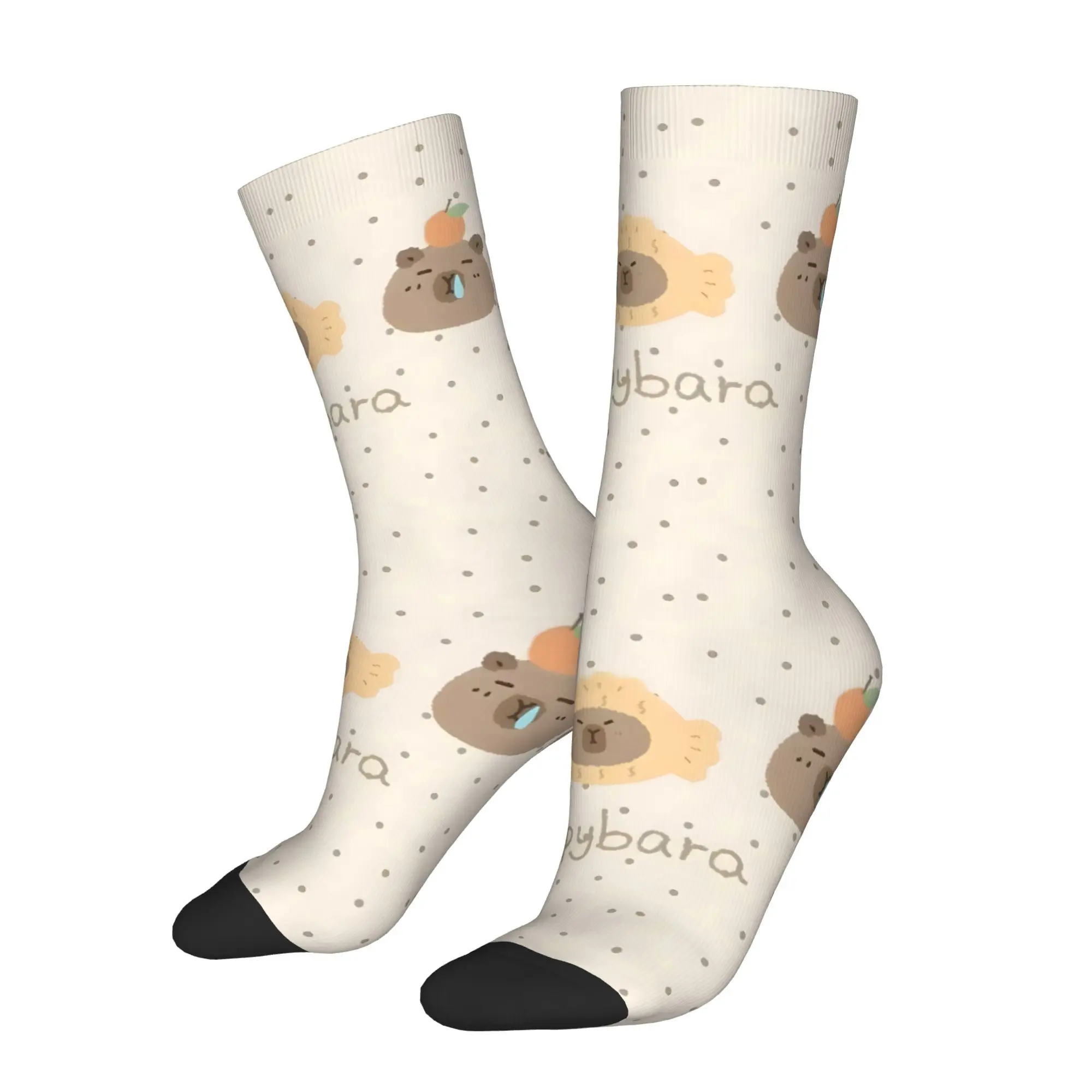 

Funny Sock for Men Capybara Hip Hop Harajuku Happy Quality Pattern Printed Crew Sock Seamless Gift