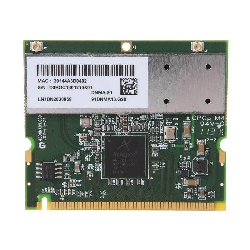 E8BA Mini PCI Card Atheros AR9223 Беспроводной разъем Wi -Fi WLAN для для ноутбука Universal E8BA Mini PCI Card Atheros AR9223 Беспроводной разъем Wi -Fi WLAN для для ноутбука Universal