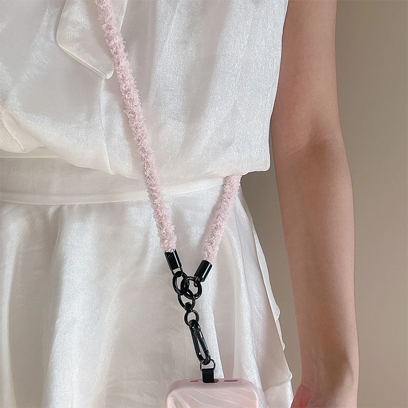 Kreative Plüsch-schlüsselanhänger Für Handy Lanyard Anti Verloren Knoten Seil Strap Schlüssel Ring Männer Frauen Auto Schlüssel Halter Schlüssel Zubehör