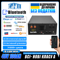 Grade A 2A Active Balancing 48V 100AH Lifepo4 Battery Pack 16S 100A Smart BMS 51.2V rechargeable Cell For RV Home Energy Storage