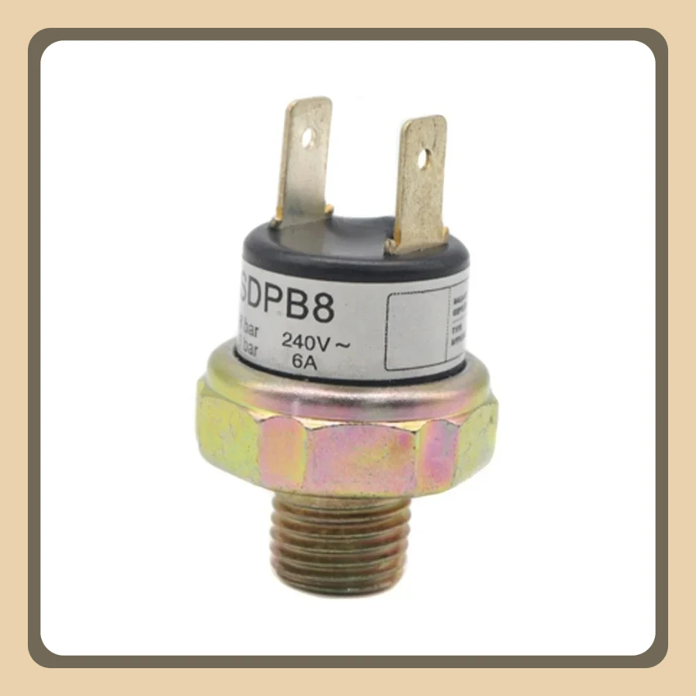 Air Compressor Pressure Control Switch Valve Horn SDPB8 240V 6A  6BAR-8BAR OFF 8BAR ON 6BAR